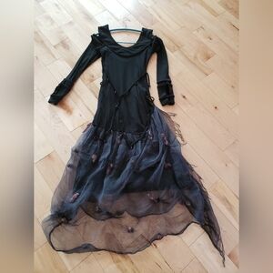 SAVE THE QUEEN  Asymmetrical Black Dress